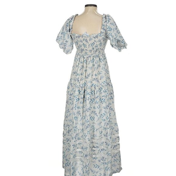 Mi Golondrina Luisa Floral Blanca Azul Small - Picture 3 of 4